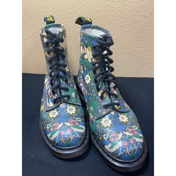 RARE Doc Marten’s x Liberty of London Collab Museum 8-Eye 1460s Pascal Boots 10 - Picture 7 of 12